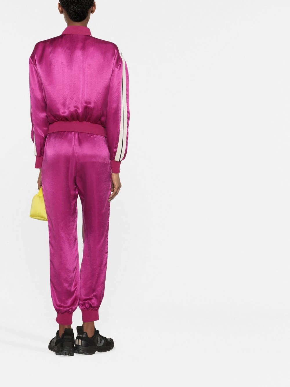 zip-fastening bomber jacket - 4