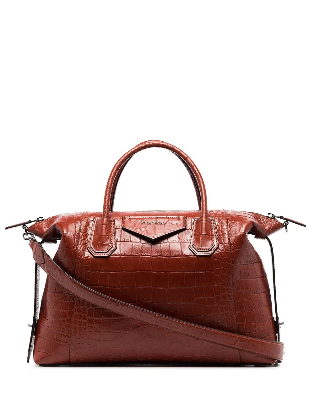 Antigona crocodile-effect tote bag - 1