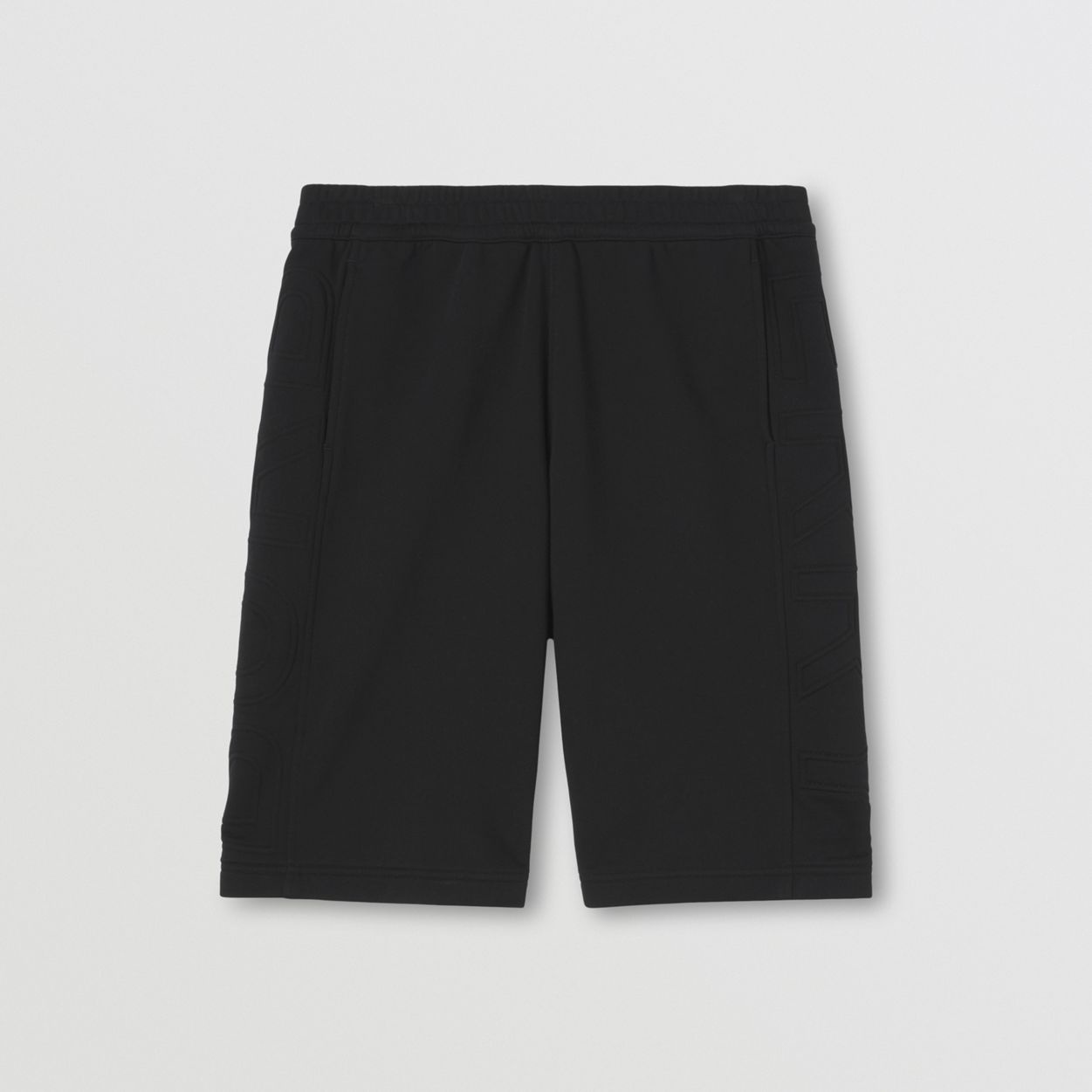 Logo Print Cotton Drawcord Shorts - 1