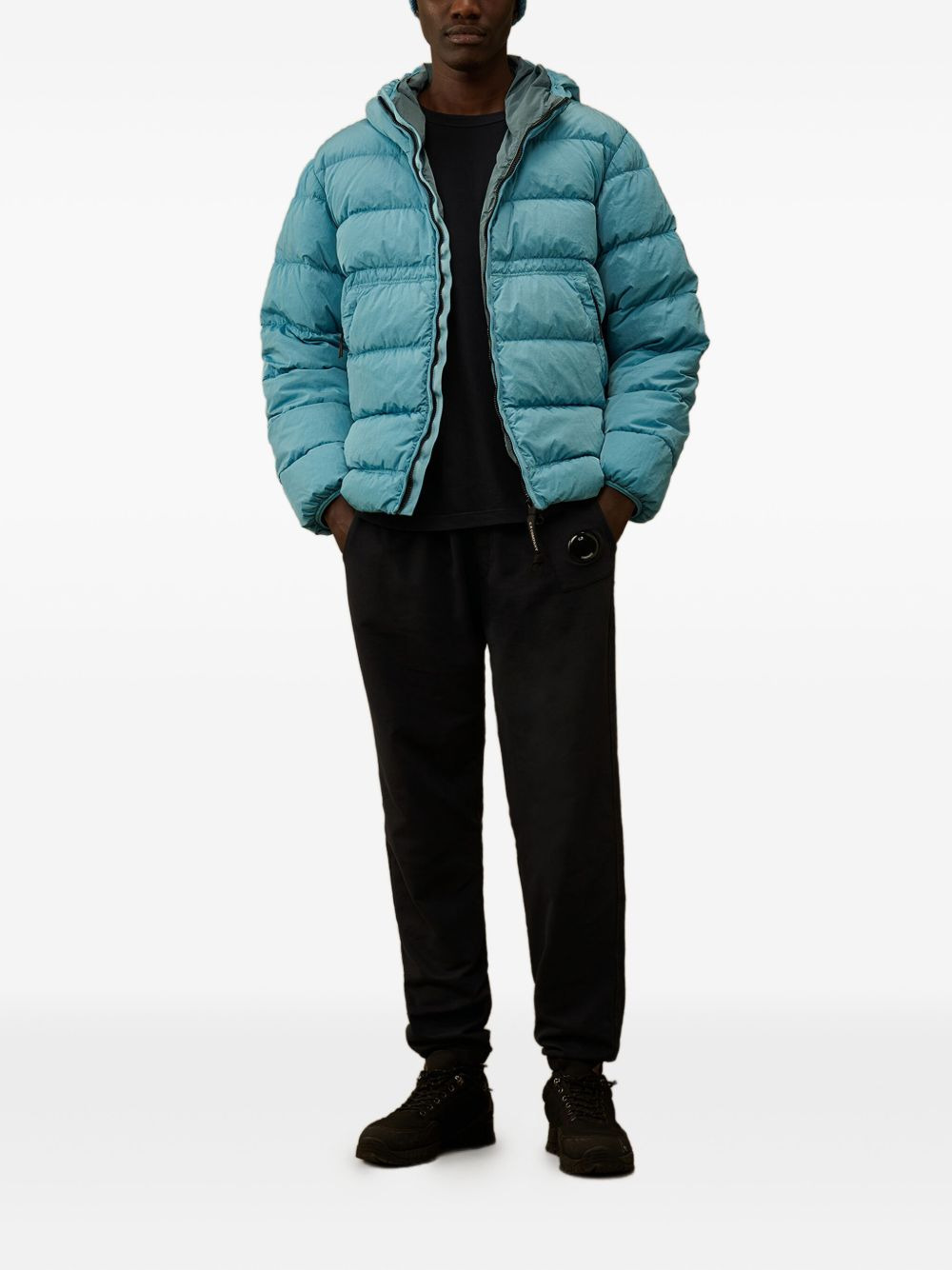 goggle-hood down jacket - 2