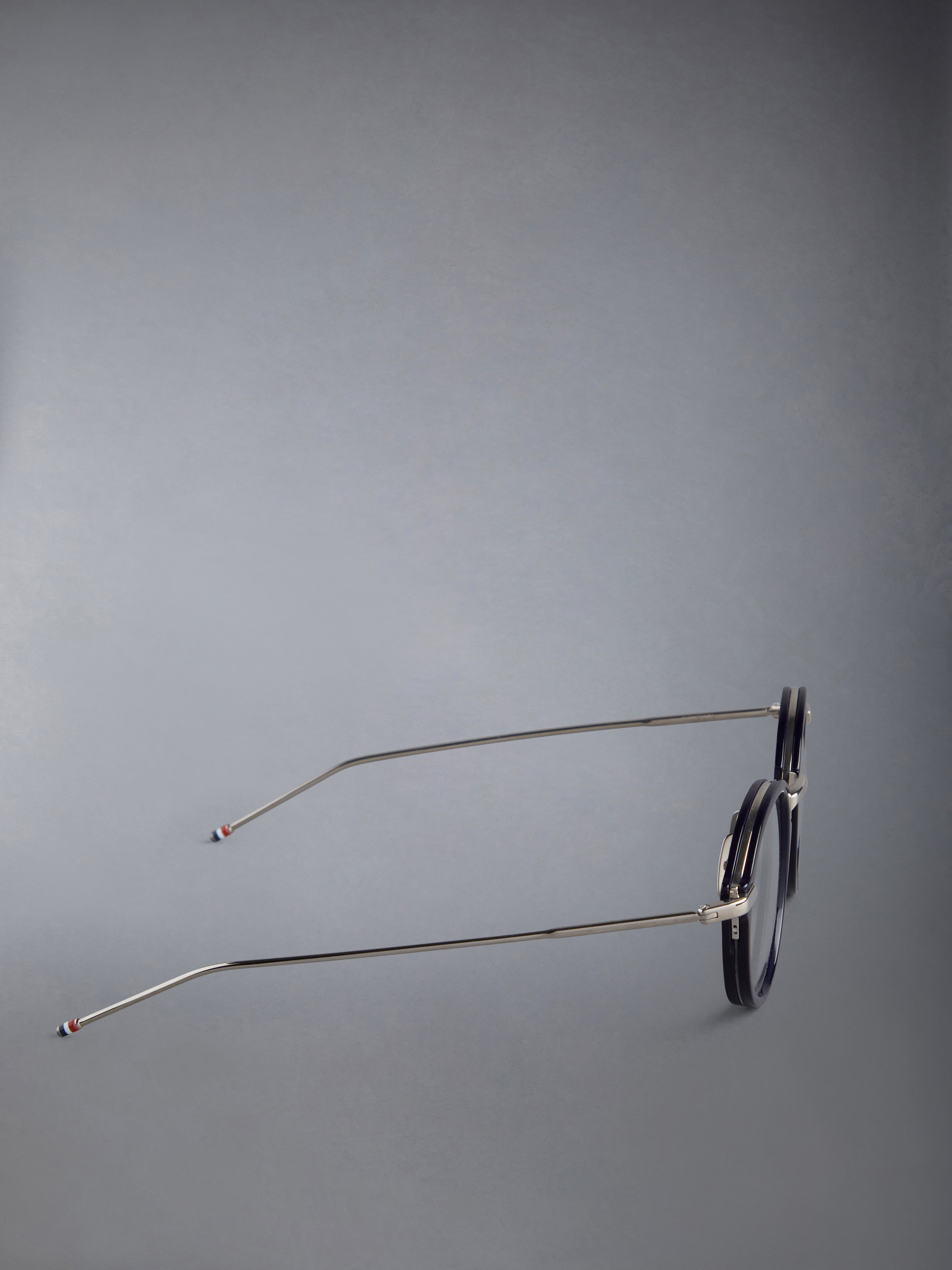 ACETATE AND TITANIUM ROUND EYEGLASSES - 4