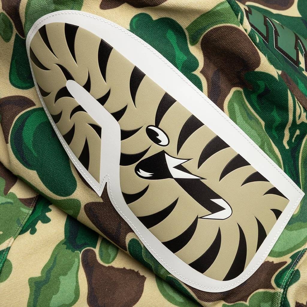 BAPE ART CAMO SHARK HOODIE - GREEN - 6