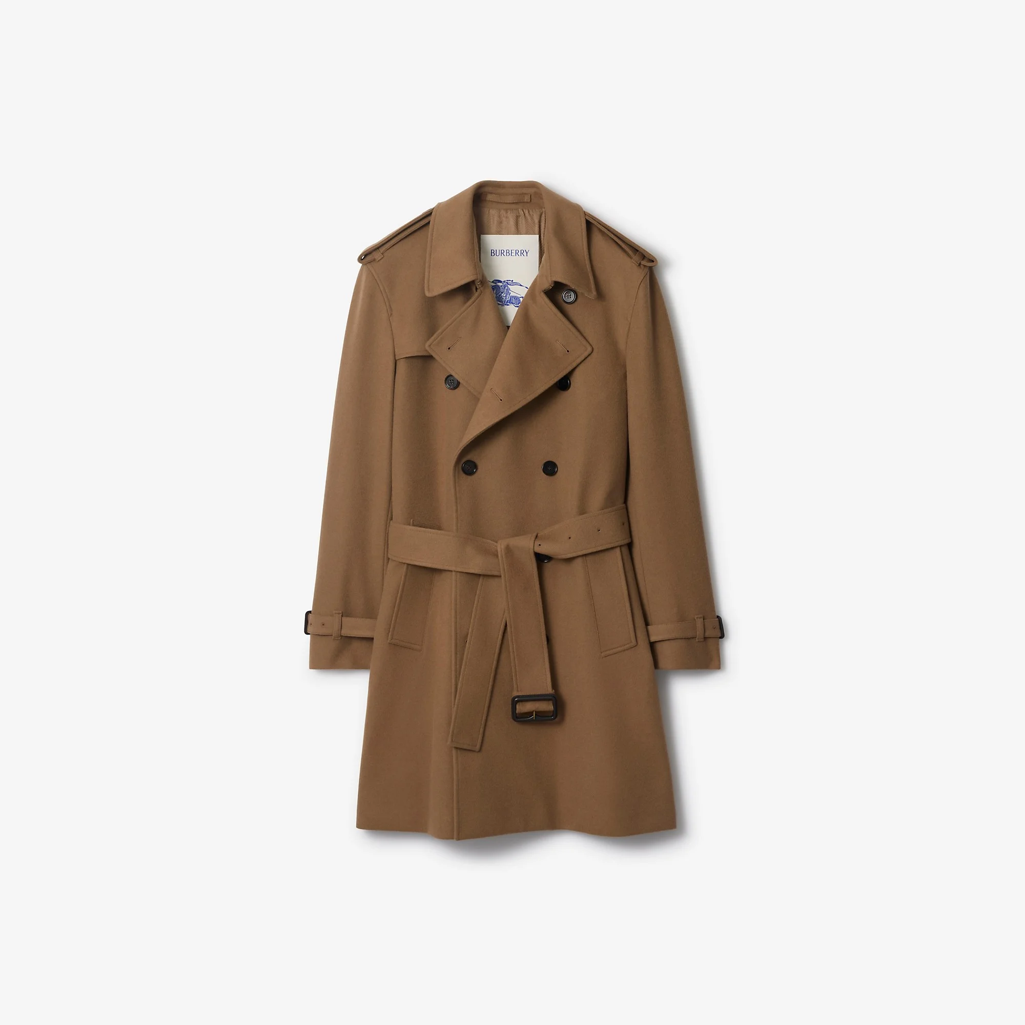 Mid-length Cashmere Trench Coat - 1