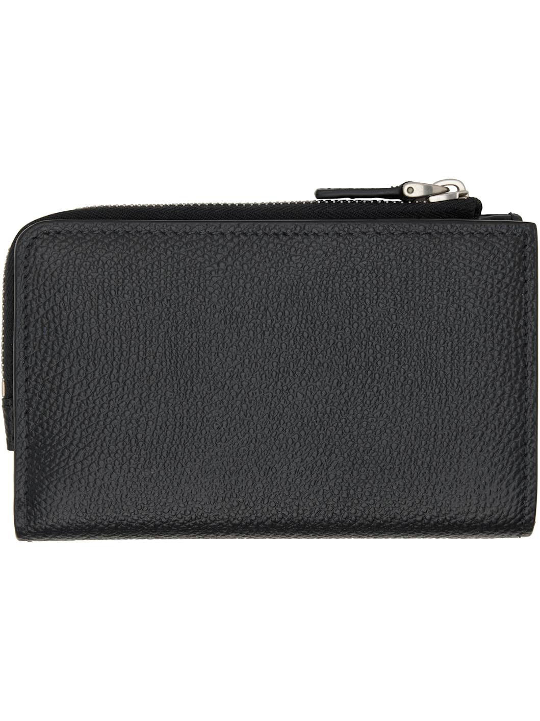 Black VLogo Signature Compact Wallet - 2