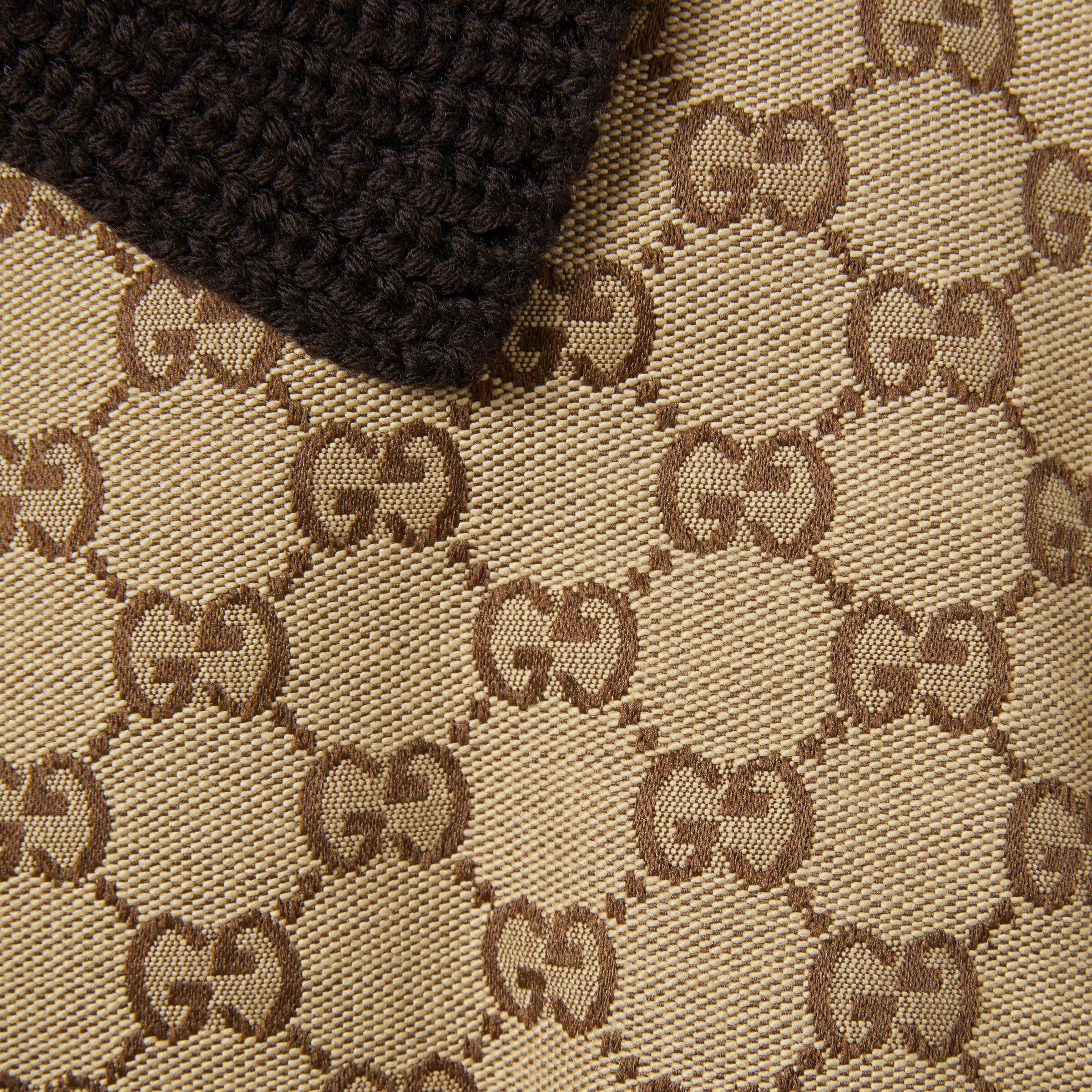 GG canvas gilet with leather label - 6