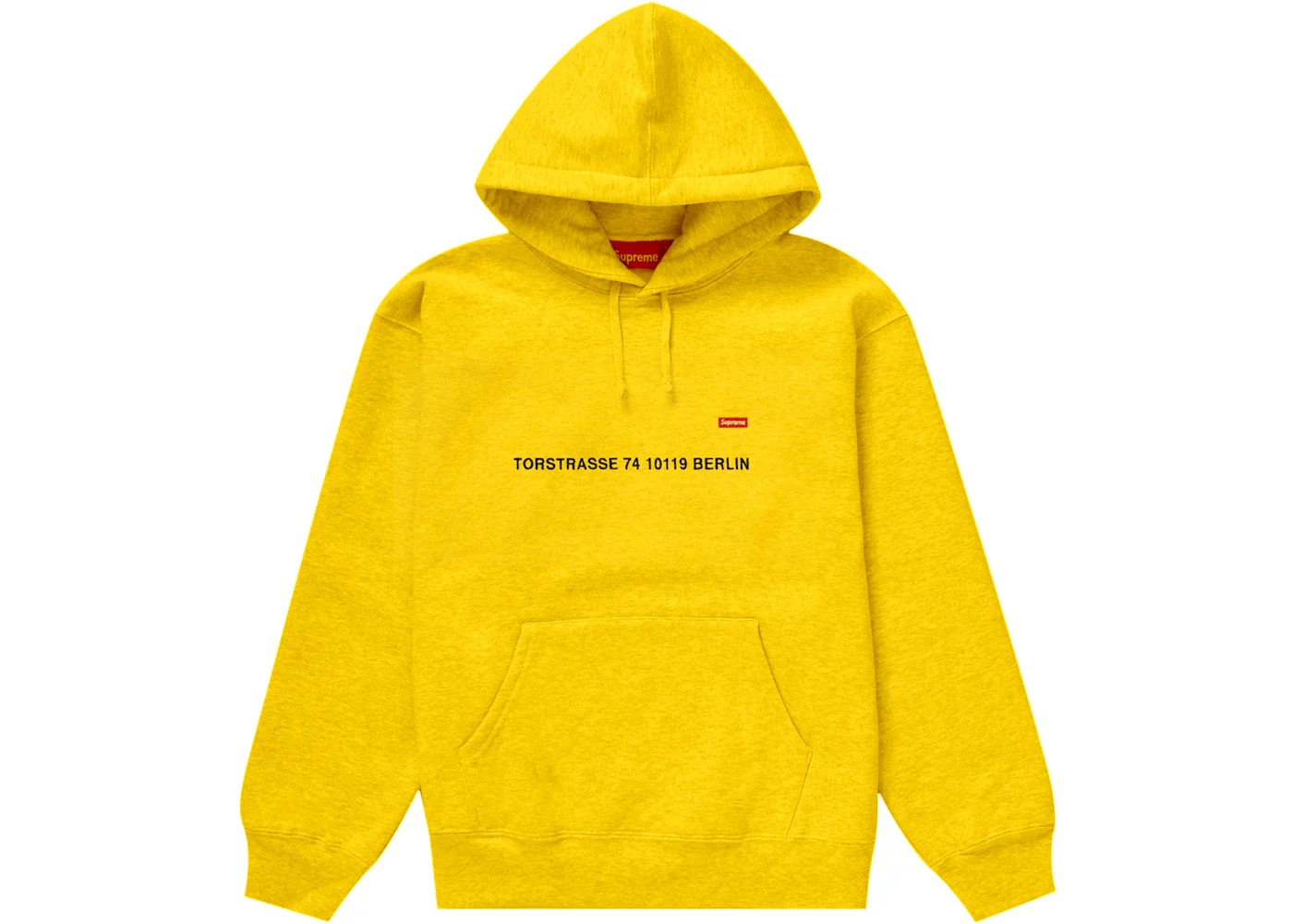 Supreme Small Box Hooded Sweatshirt (Berlin Shop) Yellow - 1