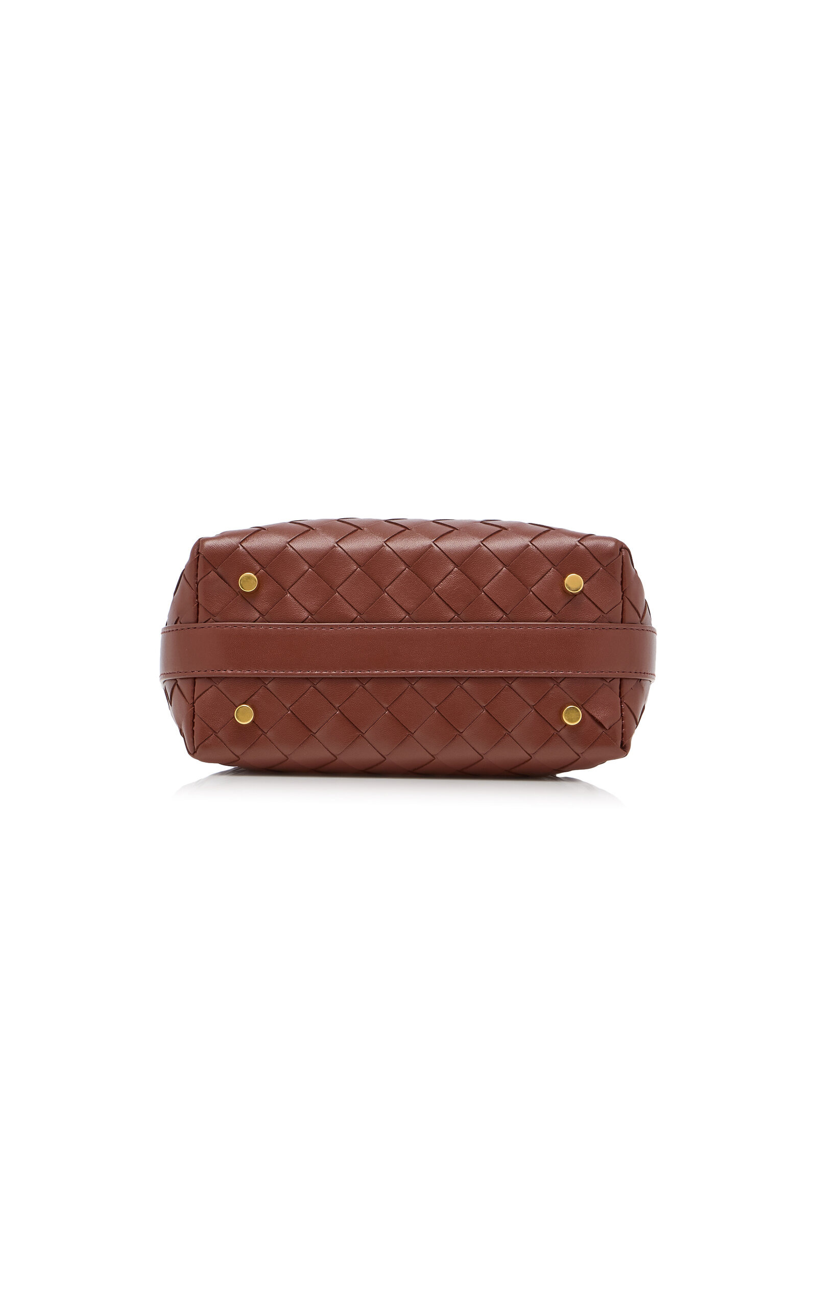 Wallace Intrecciato Leather Mini Bag brown - 6