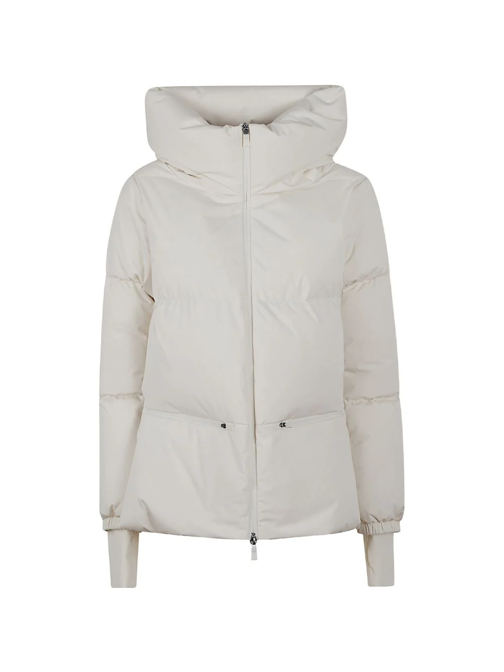 hooded quilted jacket - 1