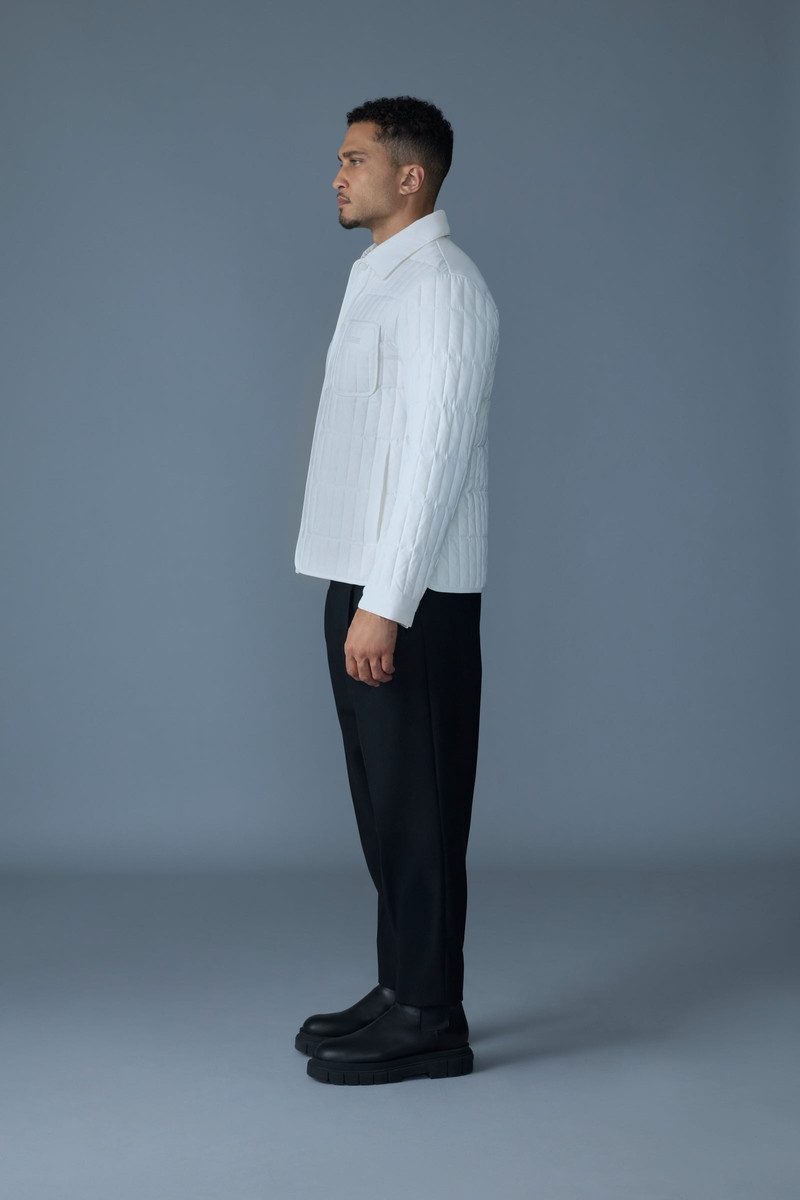 MATEO Vertical Quilted Jacket with Spread Collar 3