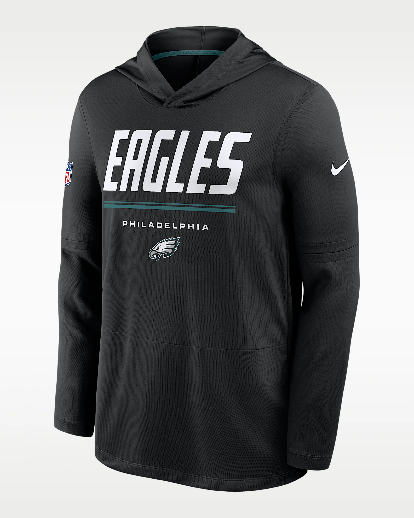 Philadelphia Eagles Sideline Men's Nike Dri-FIT NFL Long-Sleeve Hooded Top - 1
