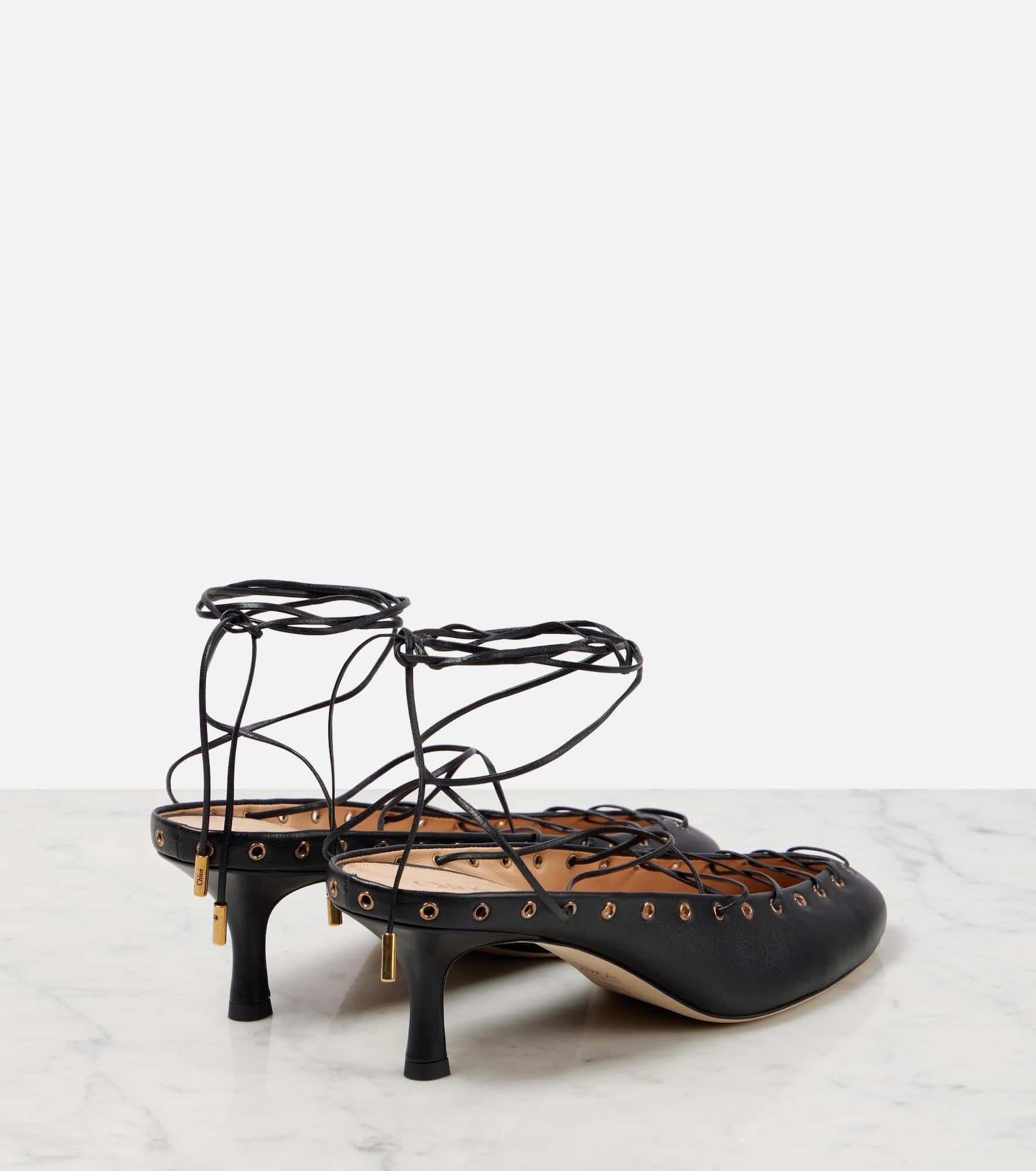 Ghillies leather pumps - 2