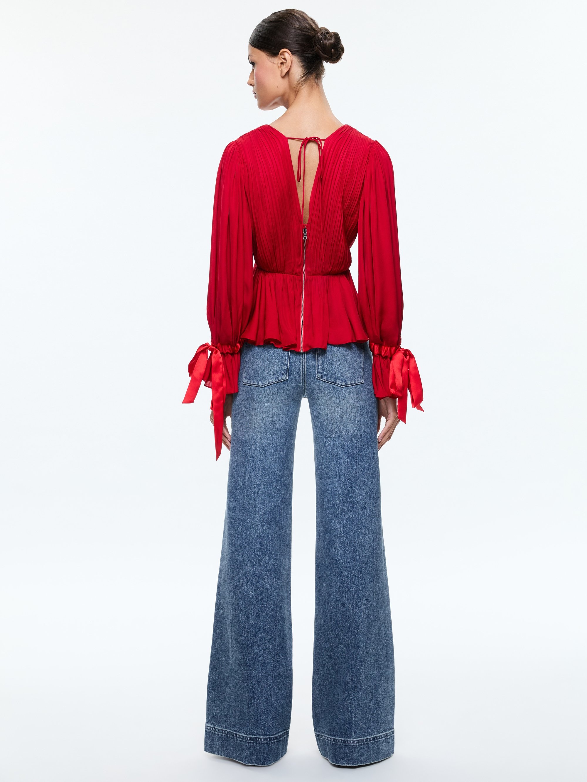 CLARISSA DEEP V BLOUSE - 4