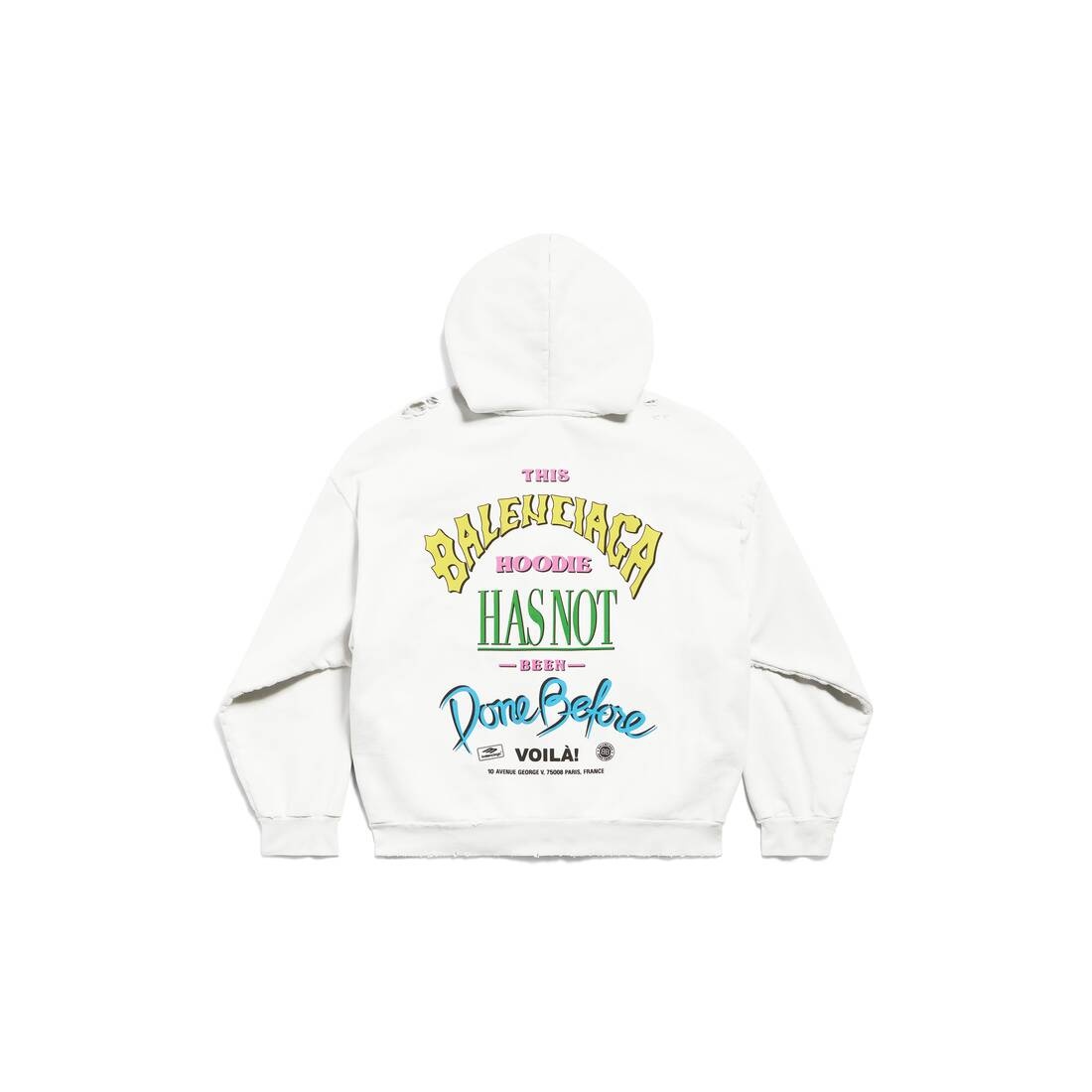 Not Been Done Zip-up Hoodie Medium Fit in Off White - 6