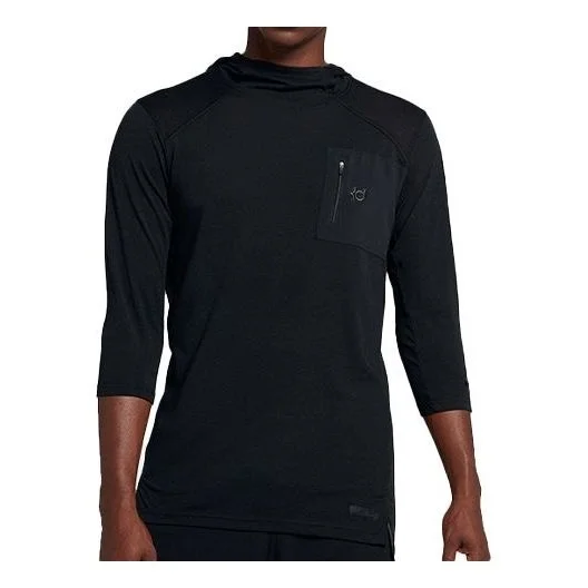 Nike Basketball Sports Pullover hooded Long Sleeves Black AJ0376-010 - 1