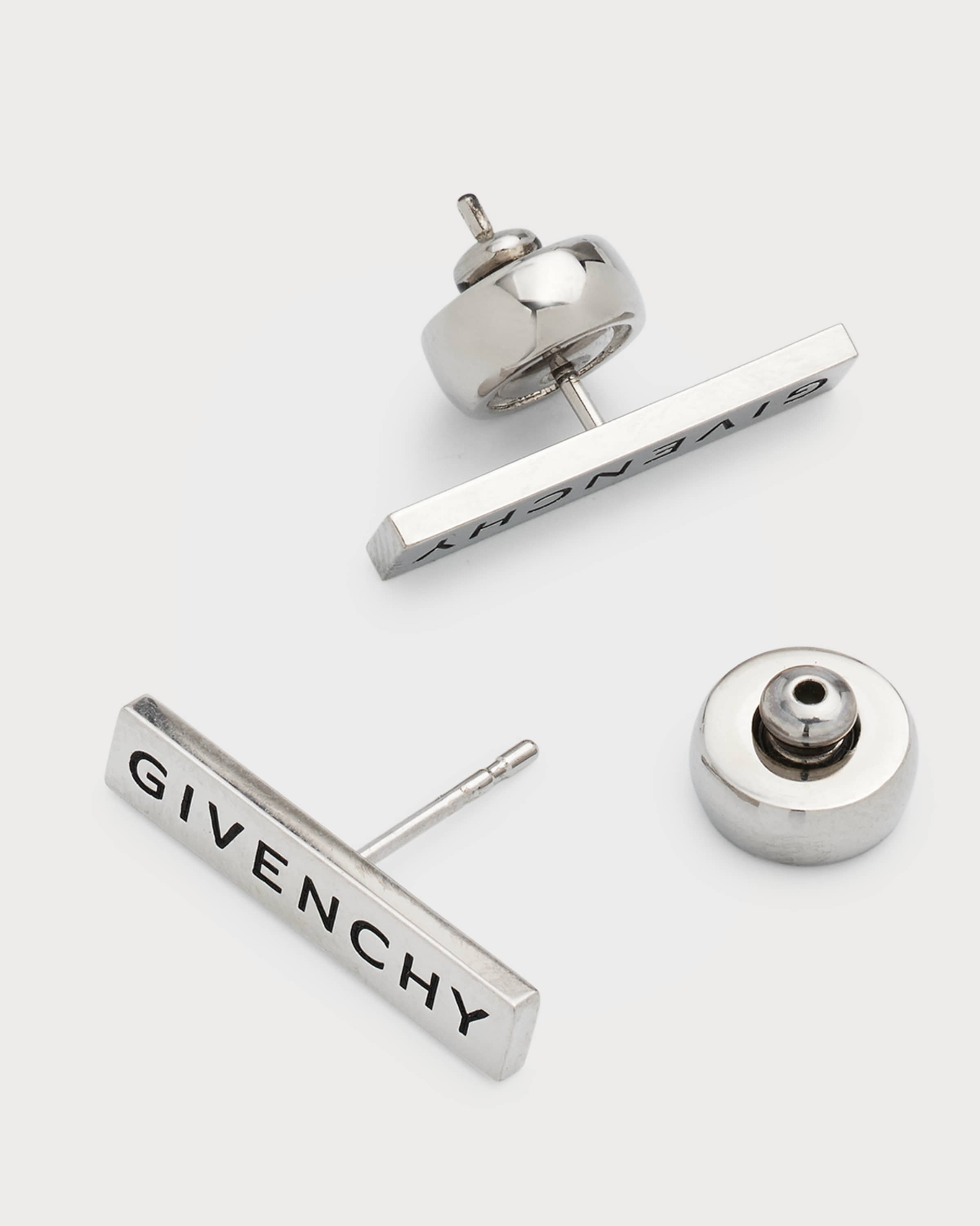 Logo Nameplate Stud Earrings - 4