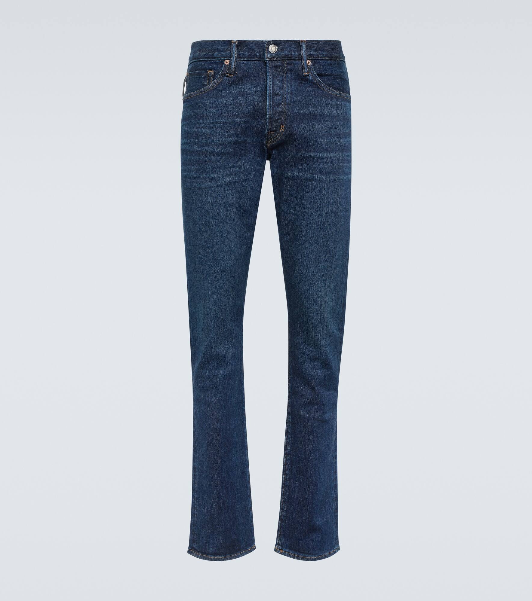 Mid-rise skinny jeans - 1