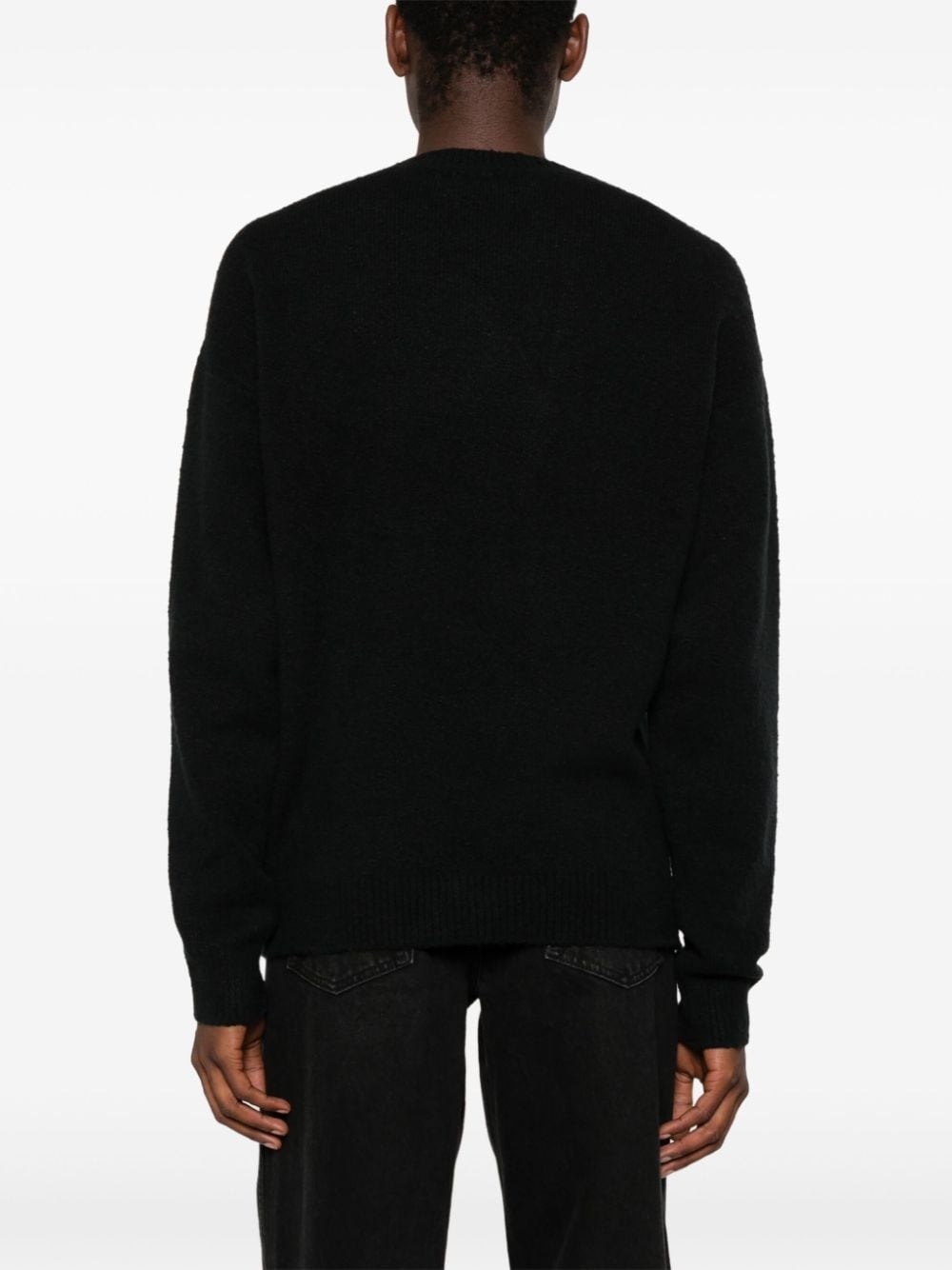 intarsia-knit logo jumper - 4