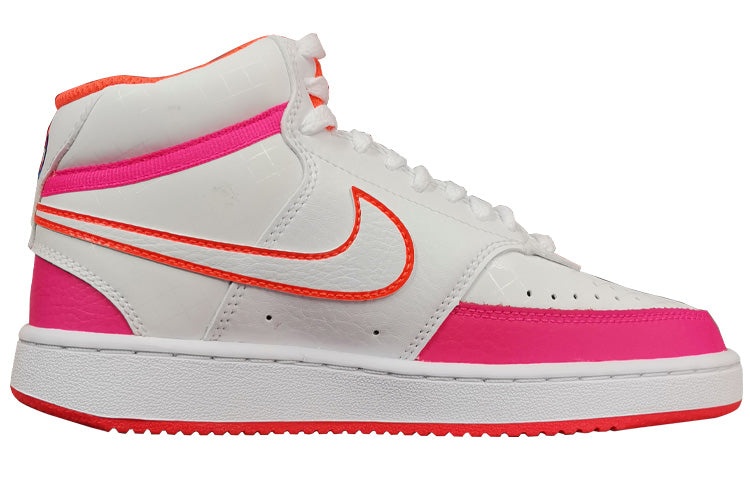 (WMNS) Nike Court Vision Mid Shoes For White/Pink DD8494-181 - 2