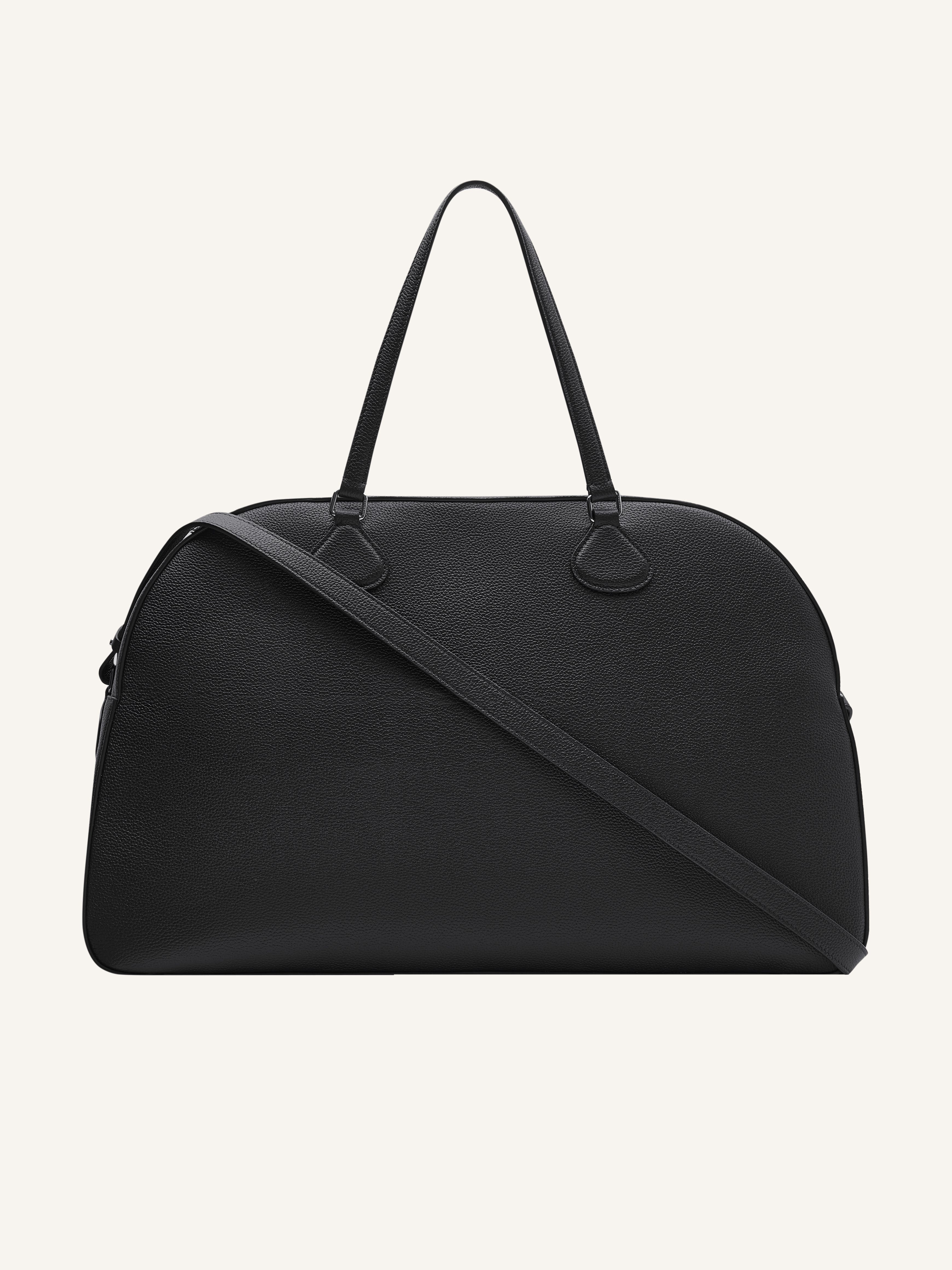 STUD GRAINED LEATHER WEEKENDER BAG - 4