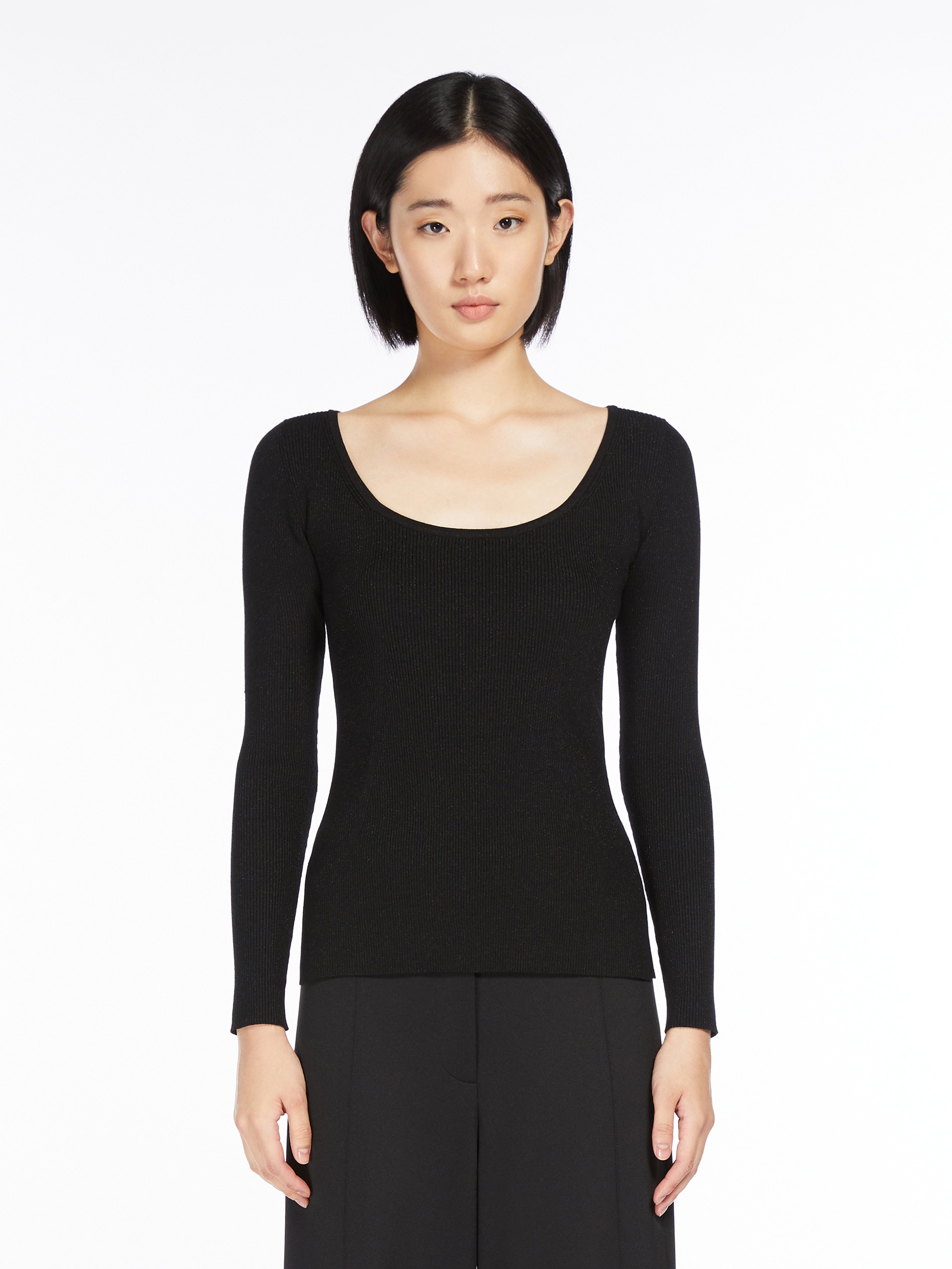 ONDINA Feminine lurex and viscose yarn jumper - 3