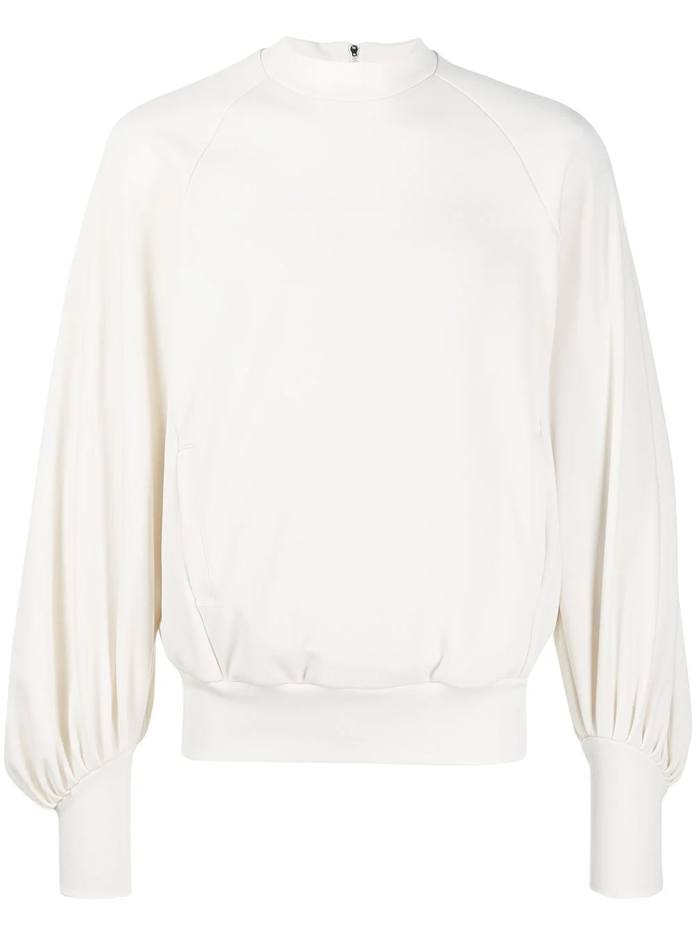 oversized rib-trimmed sweatshirt - 1
