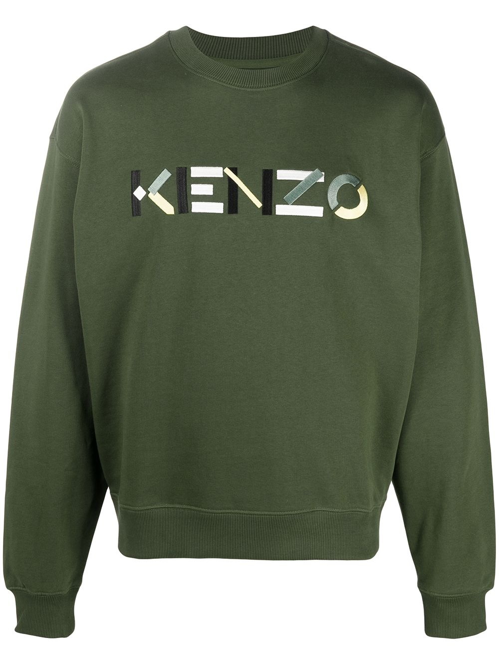 embroidered logo sweatshirt - 1