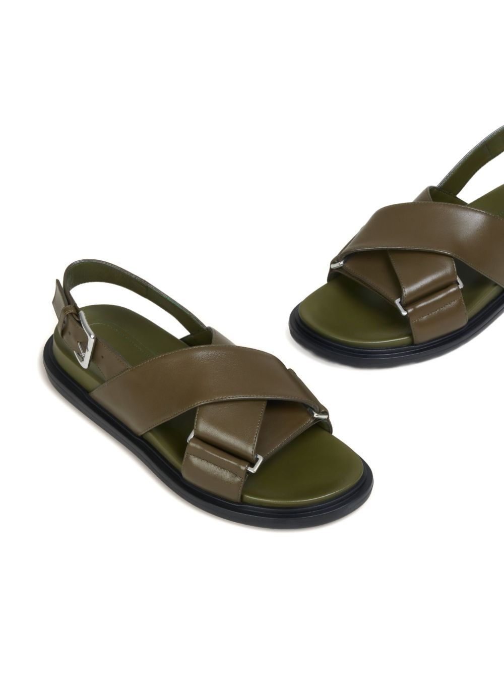 cross-strap flat sandals - 4