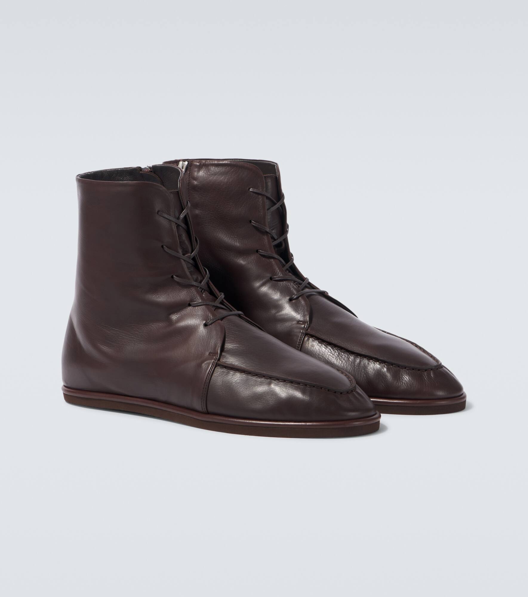 Leather ankle boots - 5