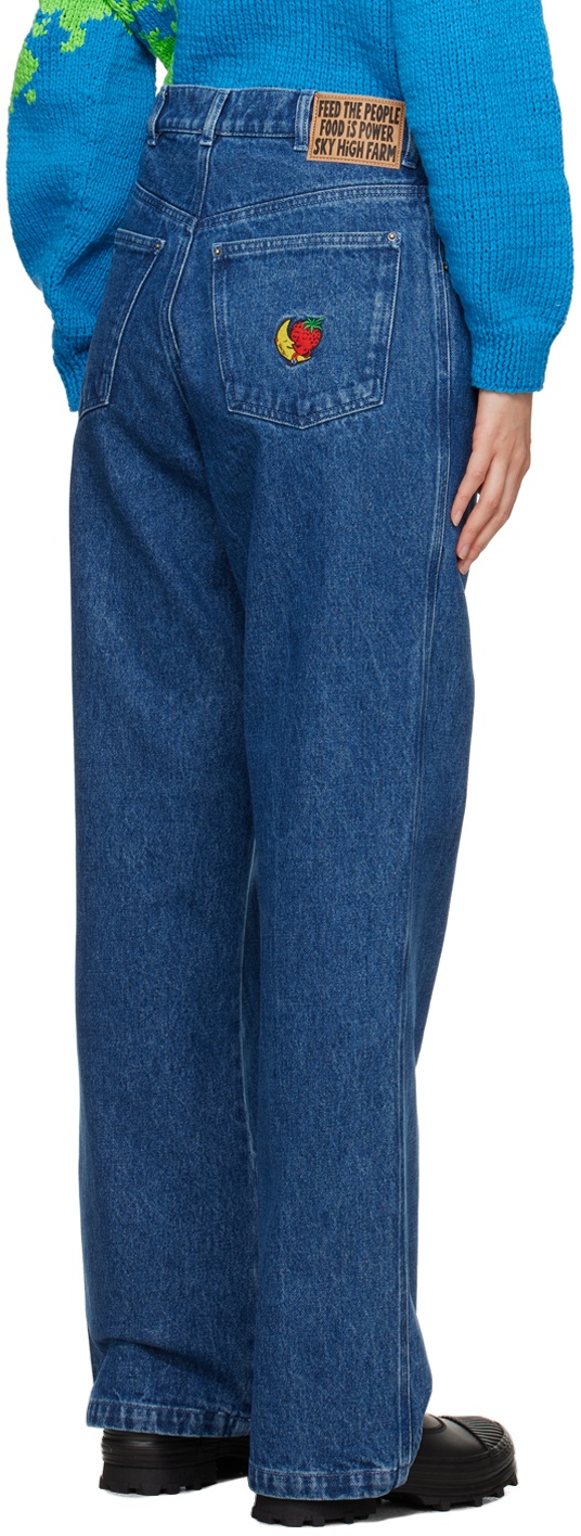 【関税込み】Sky High Farm Workwear ブルー Perennial ジーンズ SKY HIGH FARM WORKWEAR Blue Perennial Jeans | REVERSIBLE