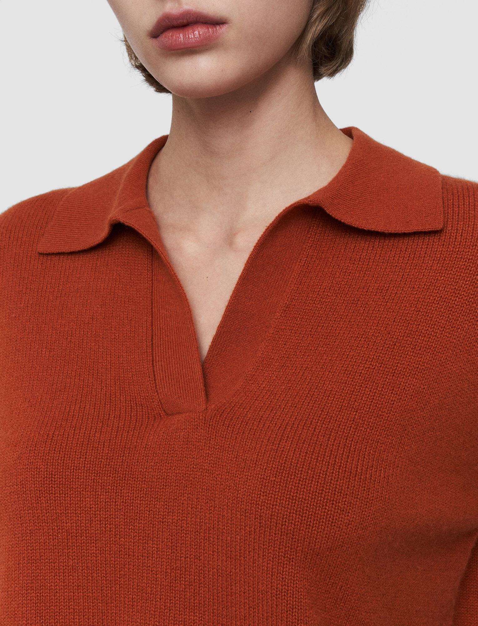 Pure Cashmere Polo Jumper - 5