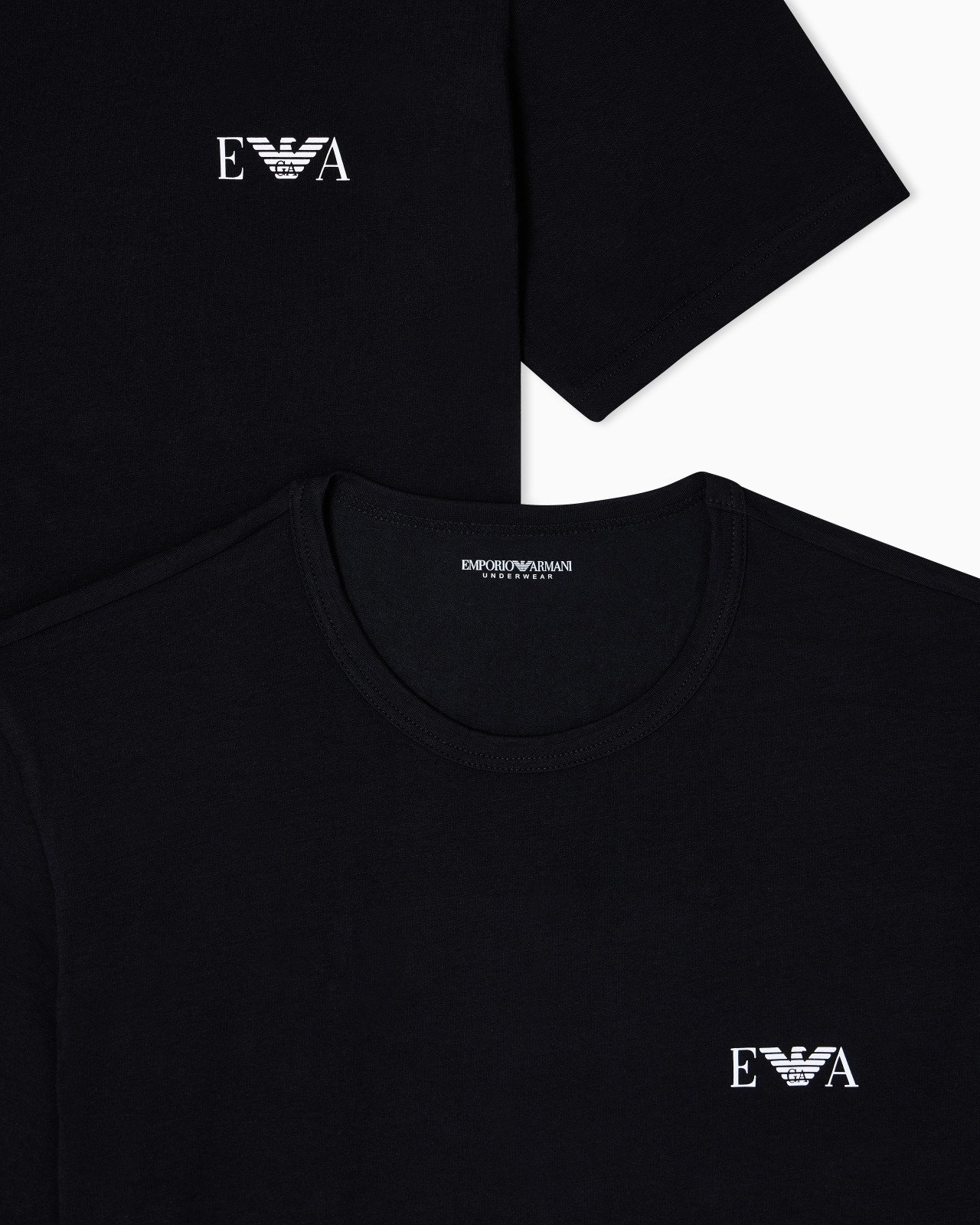 TWO-PACK OF STRETCH JERSEY FITTED LOUNGEWEAR T-SHIRTS - 4