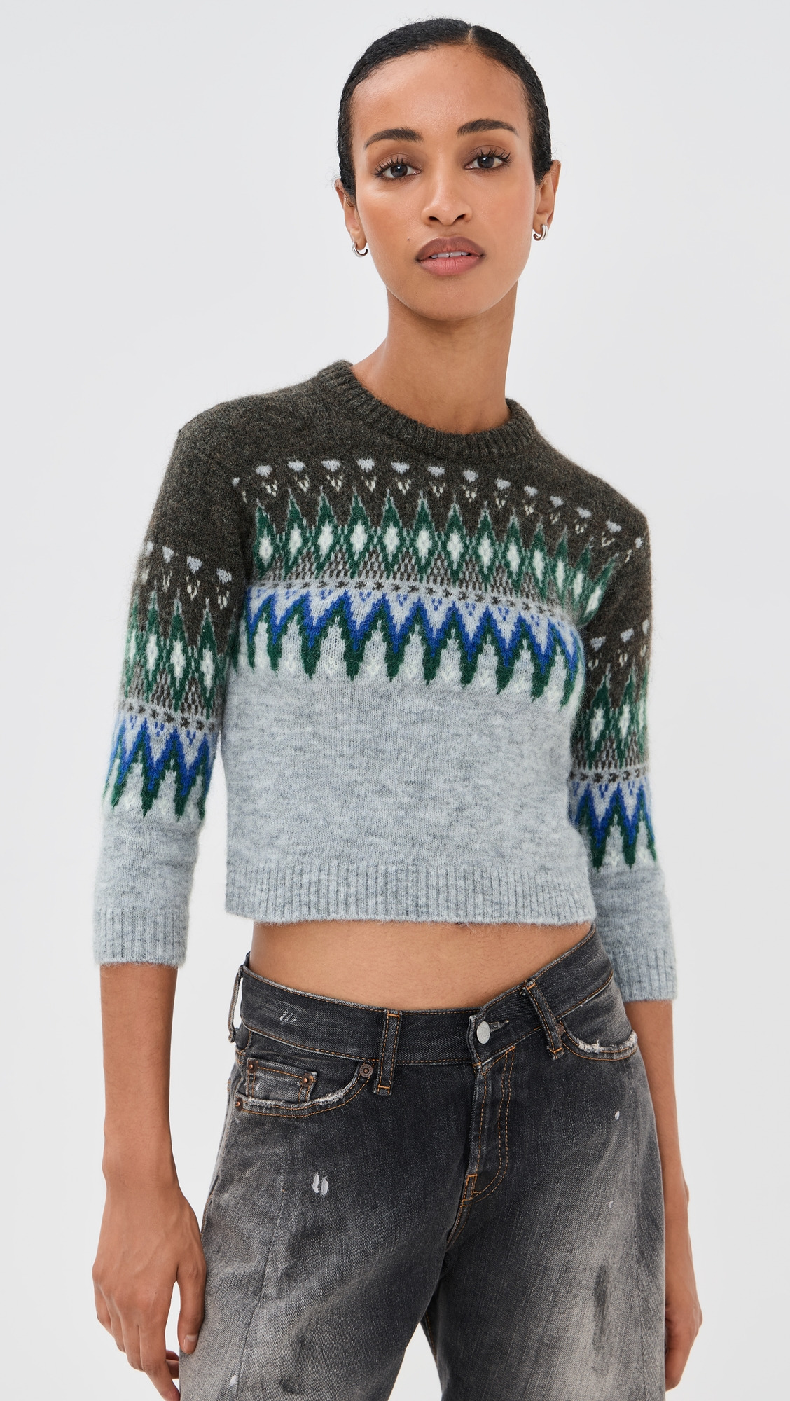 Nordic Shrunken Sweater - 6