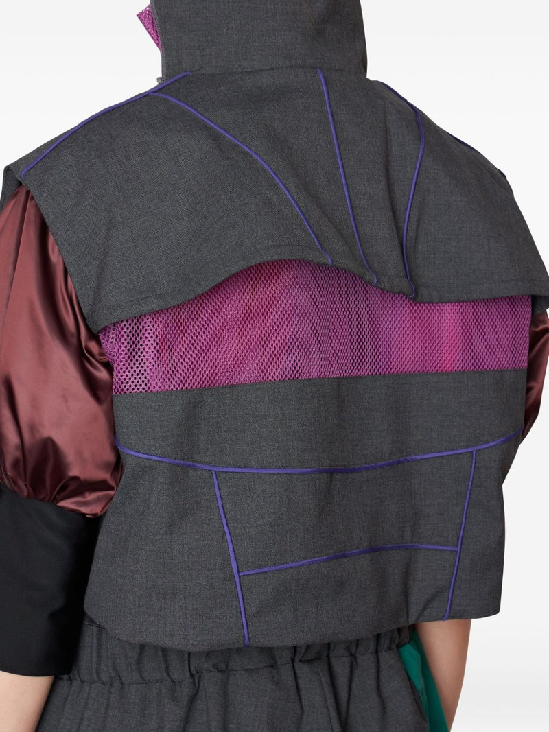 mesh panelled jacket 4