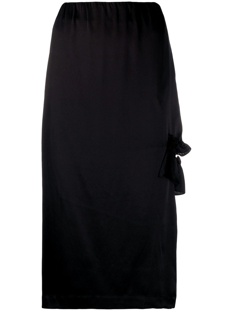 cut-out ruffle detail skirt 1