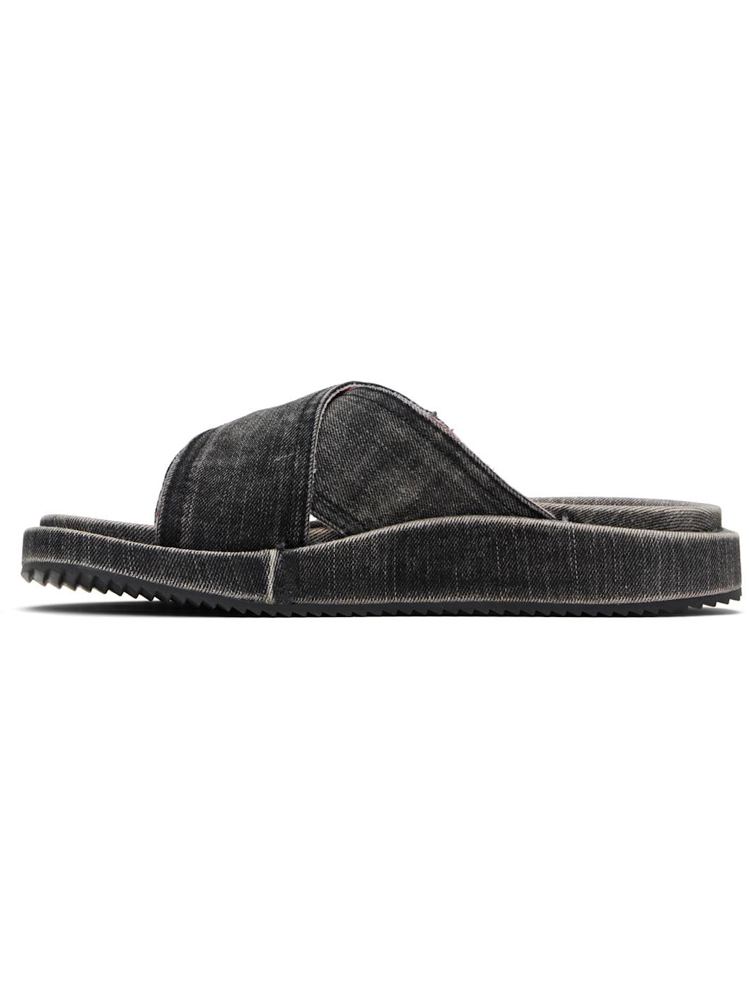 Black Sa-Slide Cris Cros Sandals - 3