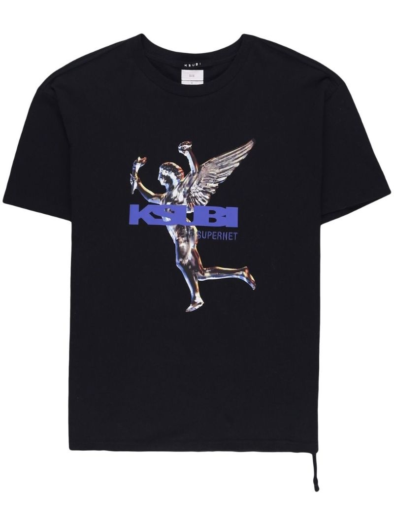 logo-print short-sleeve T-shirt - 1