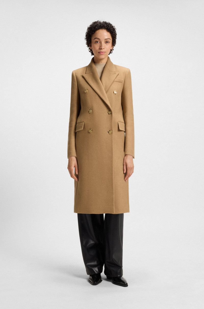 LONG-LENGTH TWILL COAT WITH DOUBLE-BREASTED CLOSURE 2