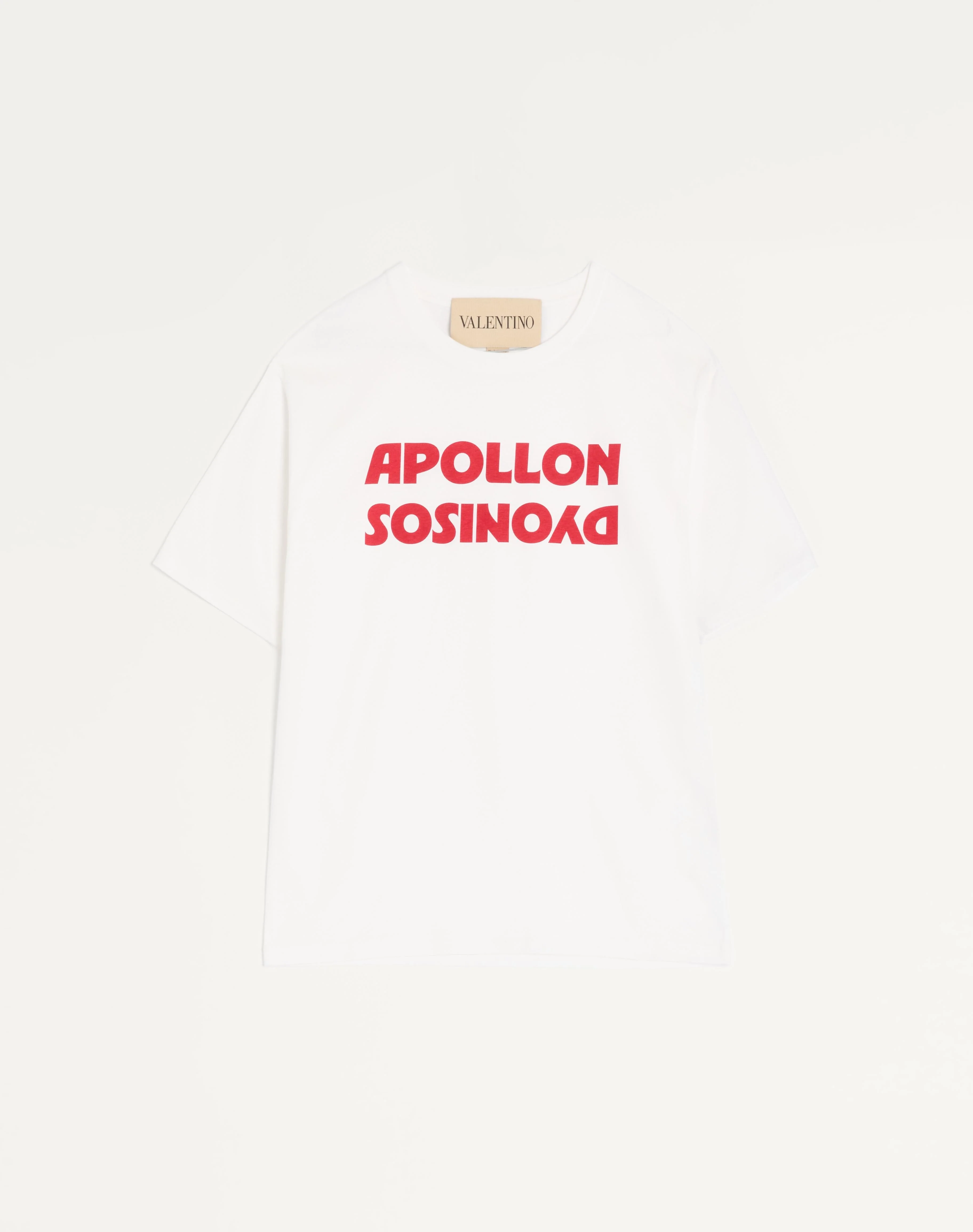 VALENTINO COTTON T-SHIRT WITH APOLLON/DYONISOS PRINT - 1