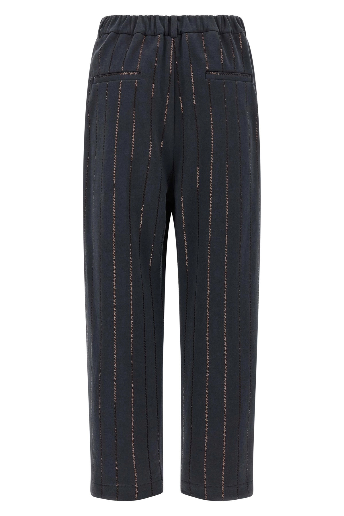 'Dazzling Chalk Stripe Embroidery' joggers - 2