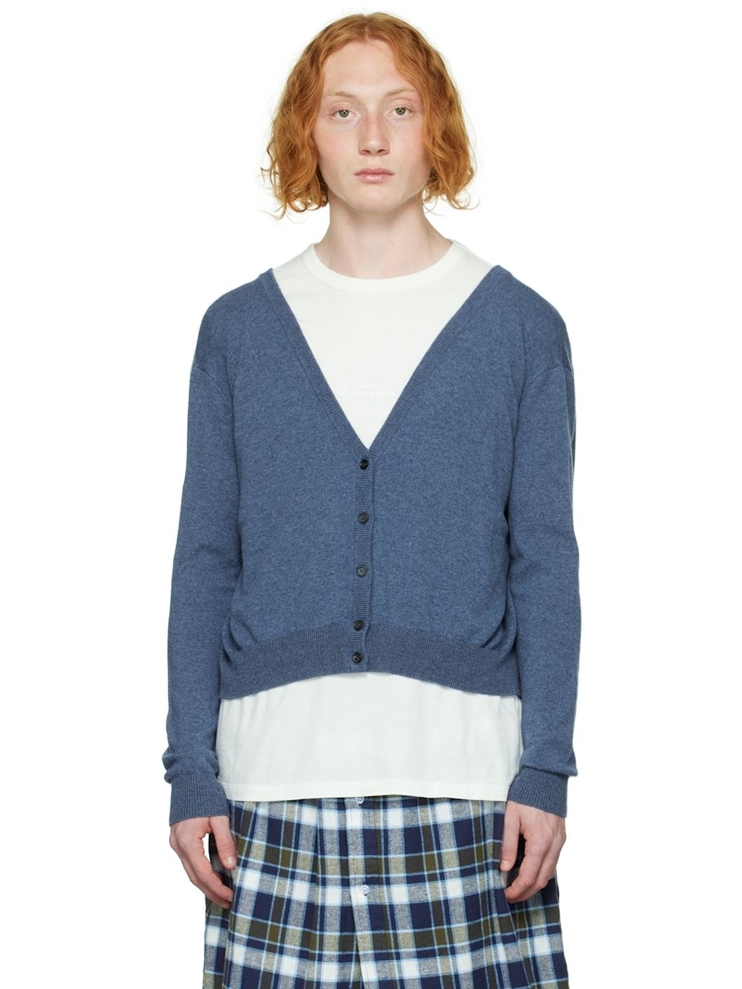 Blue Extended Cardigan - 1