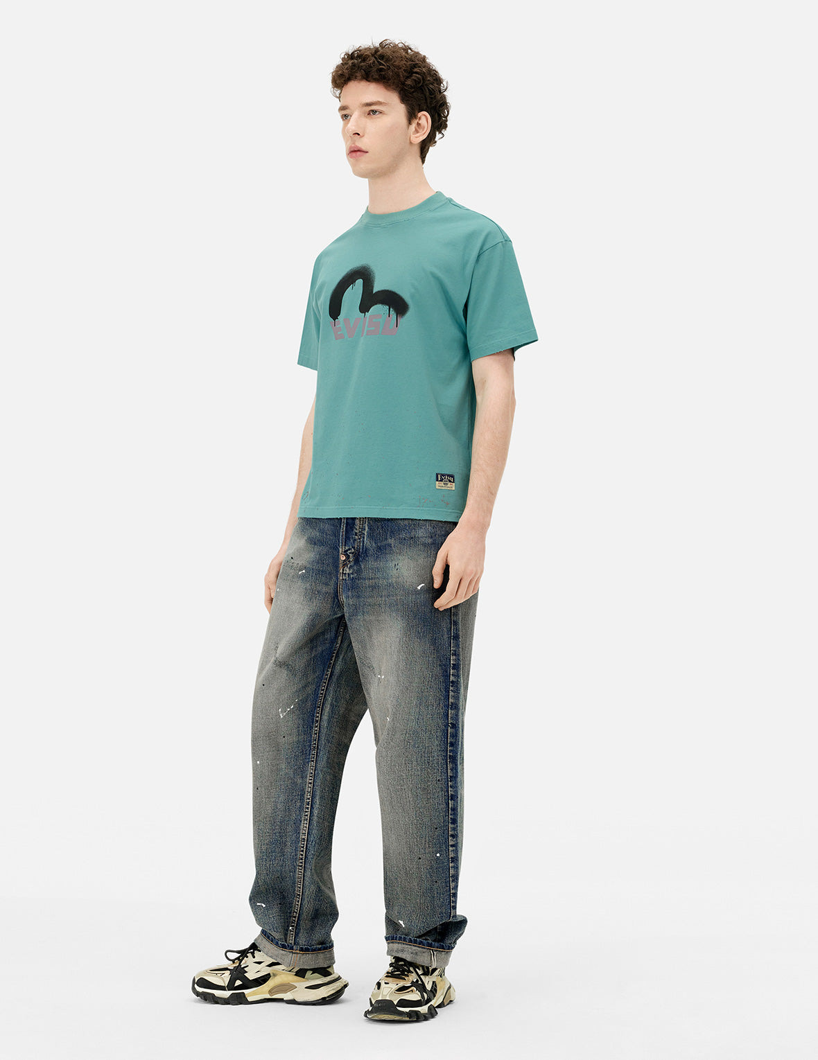 Logo and Seagull Print Relax Fit T-shirt - 3