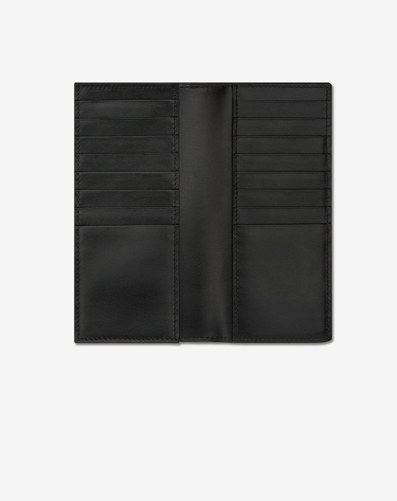 CORNELIANI Grey texturised leather wallet outlook