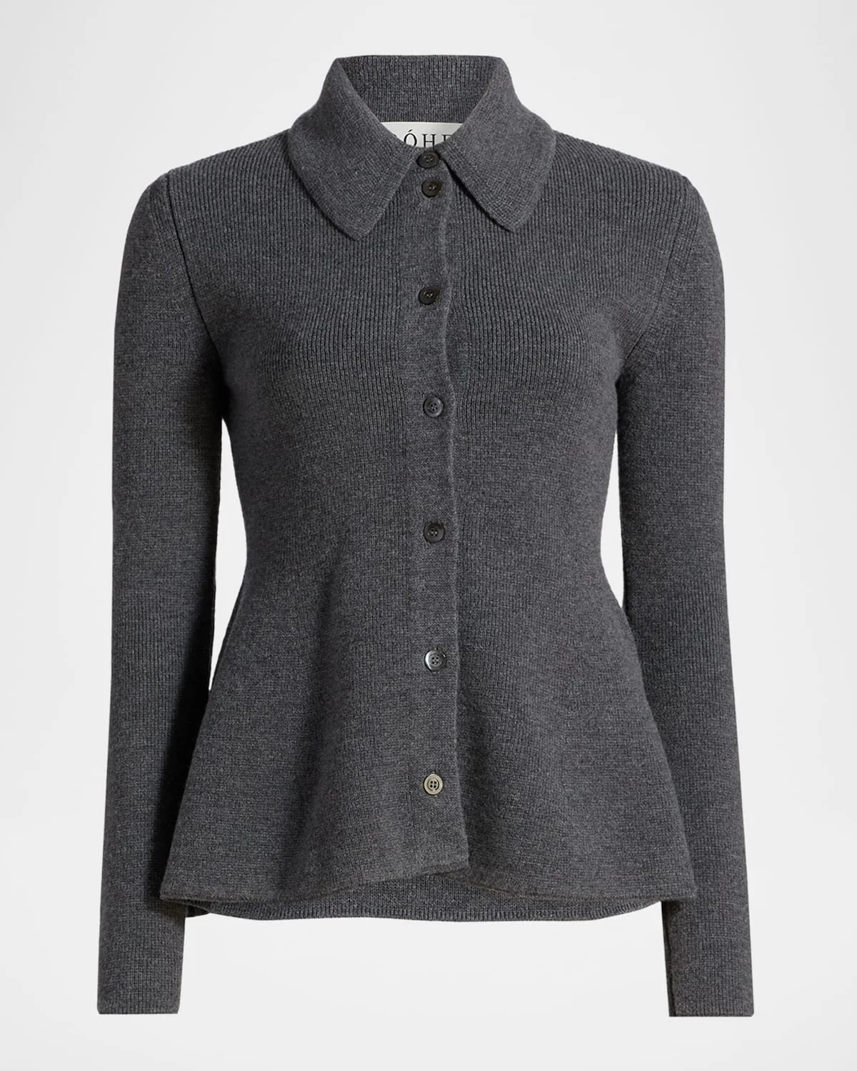 Waisted Wool-Cashmere Cardigan - 1