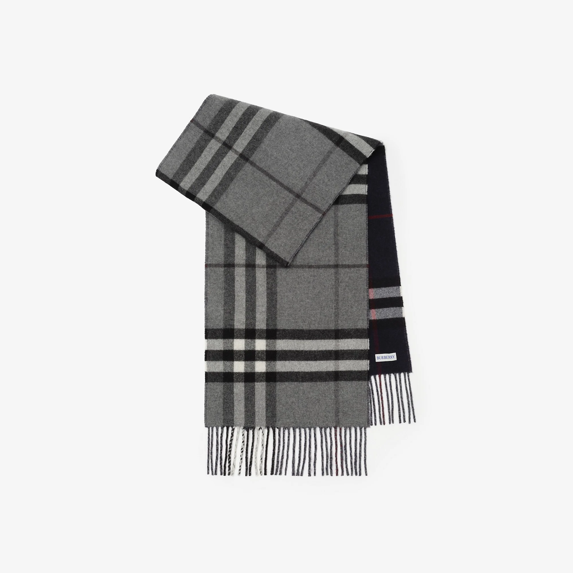 Reversible Check Cashmere Scarf - 1