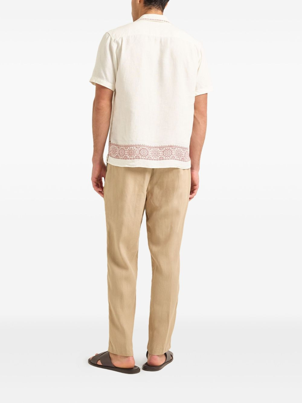 Maitan printed linen shirt - 3
