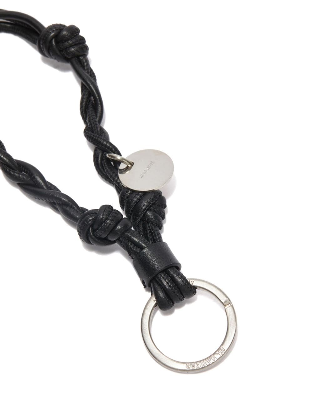 knot-detail leather keyring - 2