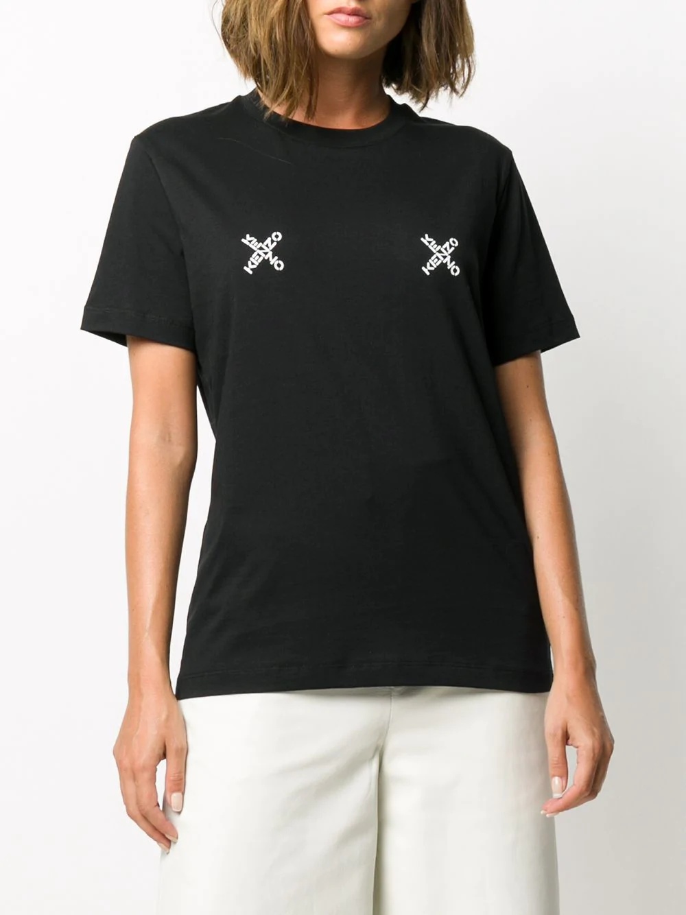 cross logo-print T-shirt - 4