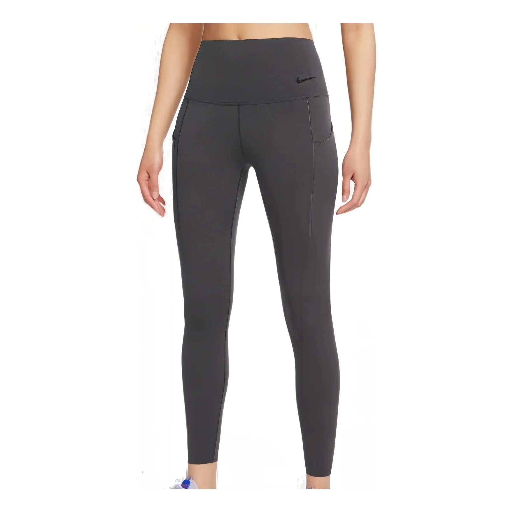 (WMNS) Nike Medium-Support High-Waisted Leggings with Pockets 'Grey' DQ5898-254 - 1