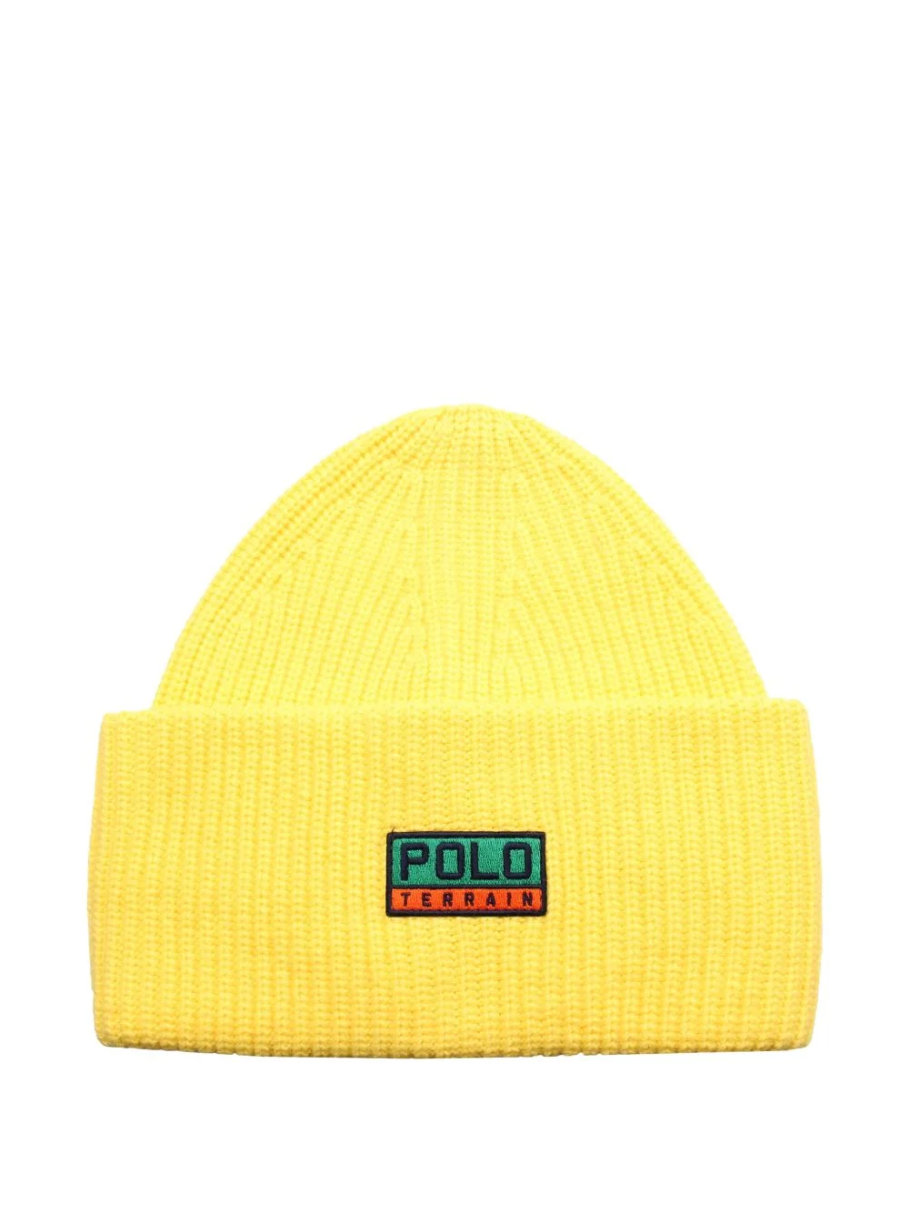 logo-patch beanie hat - 1