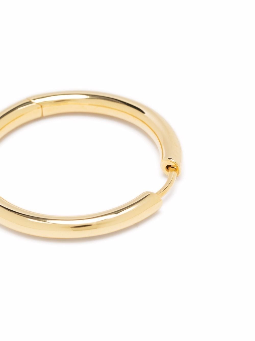 large gold-plated hoop earrings - 3